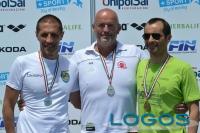 Arconate/Sport - Luca Monolo (al centro) durante i Campionati Italiani Master di Riccioni