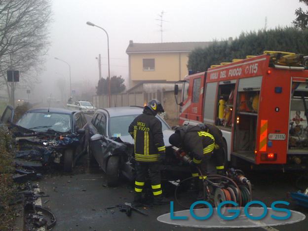 Busto Garolfo - Incidente frontale 