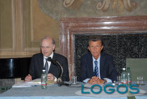 Castano Primo - Il sindaco Rudoni e il professor Travi 