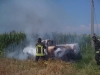 Cuggiono - I vigili del fuoco durante l'intervento 