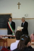 Castano Primo - Il sindaco e l'assessore con i ragazzi di terza Media 