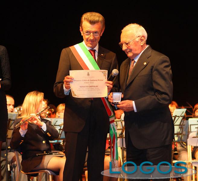 Castano Primo - Renato Castoldi alla premiazione (Foto di Franco Gualdoni)