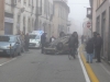 Cuggiono - Auto ribaltata in via San Rocco
