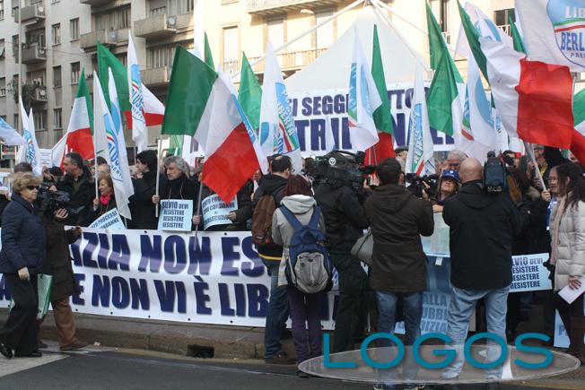 Milano - Manifestazione pro-Berlusconi