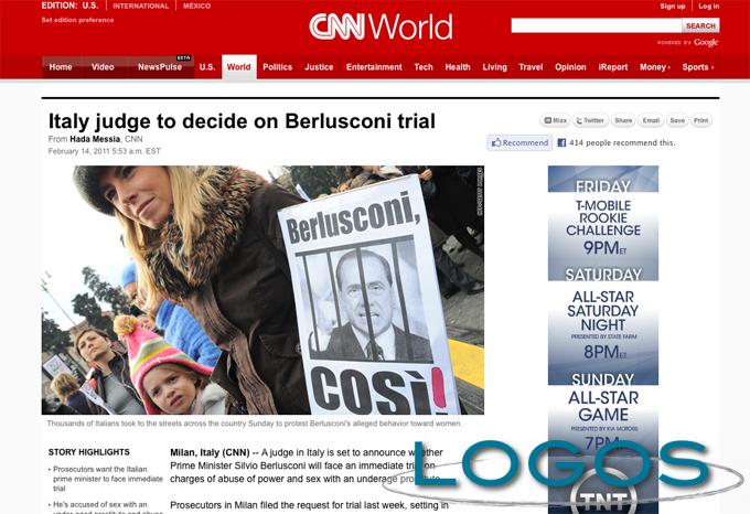 Attualità - Berlusconi a giudizio (da internet, sito www.cnn.com)