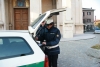 Inveruno - La Polizia locale durante un posto di controllo (Foto Guidolin)