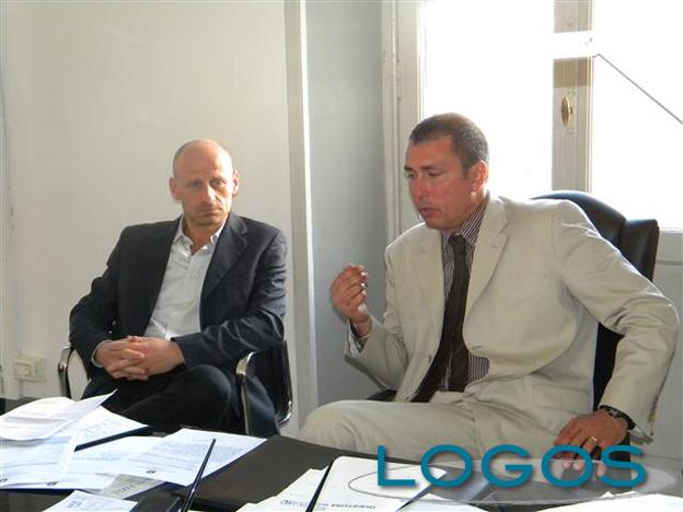 Legnano - Il dott. Antonio D'Urso, vice questore di Legnano e il comandante della Polizia Locale, dr. Daniele Ruggeri