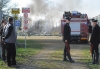 Robecchetto - Fiamme all'impianto di estrazione petrolifera (Pubblifoto)