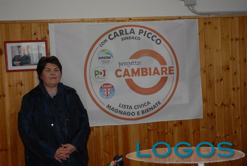 Magnago - La candidata sindaco Carla Picco