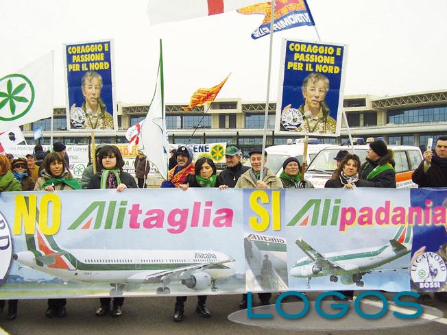 Malpensa - Manifestazione della Lega Nord nel 2008