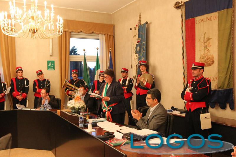 Magnago - Il sindaco Carla Picco in Consiglio (Foto Franco Gualdoni)