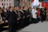 Turbigo - Le autorità durante l'inaugurazione della nuova piazza (Foto Gianni Mazzenga)