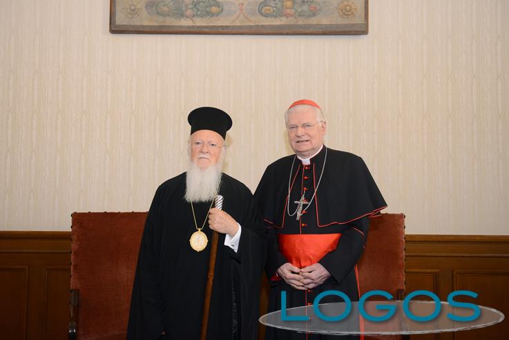 Milano - Il Cardinale Angelo Scola con il patriarca Bartolomeo
