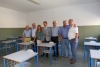 Castano Primo - Le autorità in visita alla nuova scuola Media (Foto Franco Gualdoni)