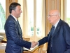 Attualità - Renzi col presidente della Repubblica, Napolitano (Foto internet)