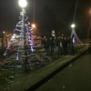 Castano Primo - Gli alberi di Natale in piazza Garibaldi