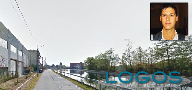 Turbigo - Il Canale Industriale e nel riquadro Vittorio Zinetti