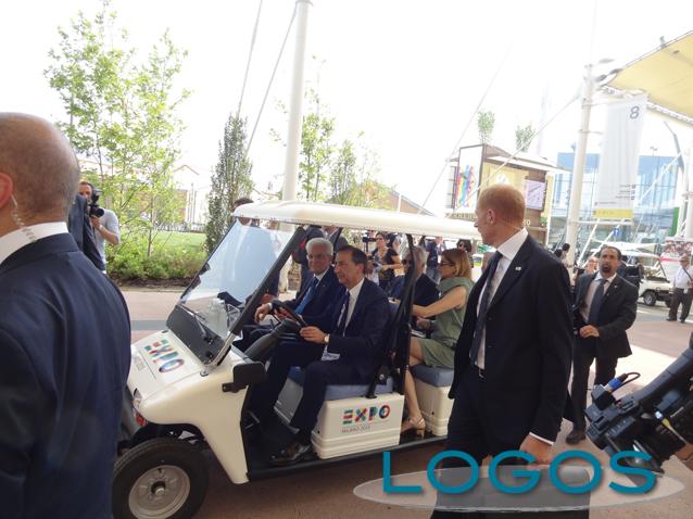 Expo 2015 - Il Presidente Mattarella durante la visita all'Expo