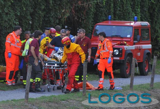 Castano Primo - I soccorritori sul posto