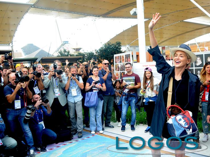 Expo - Sharon Stone in visita