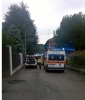 Turbigo - Due ambulanze, l'automedica e la polizia locale sul posto