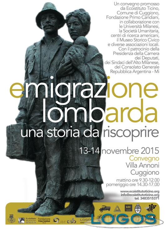 Cuggiono - Convegno Emigrazione Lombarda, la locandina