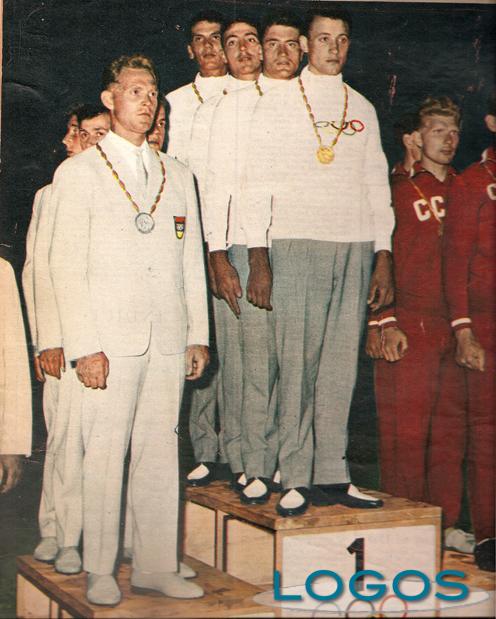 Turbigo - Bailetti, Cogliati, Fornoni e Trapé sul podio olimpico a Roma 1960 