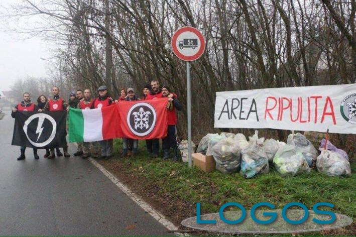 Castano Primo - CasaPound dopo l'intervento di pulizia Castano Primo - CasaPound dopo l'intervento di pulizia