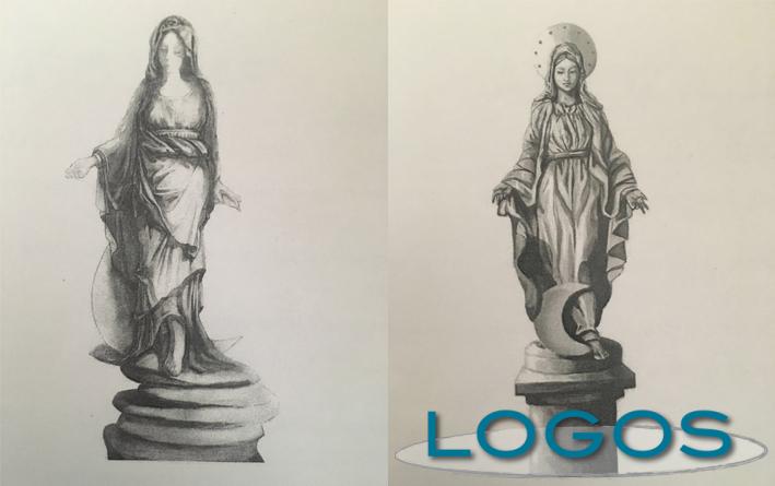 Turbigo - I due bozzetti delle statue della Madonna della Luna