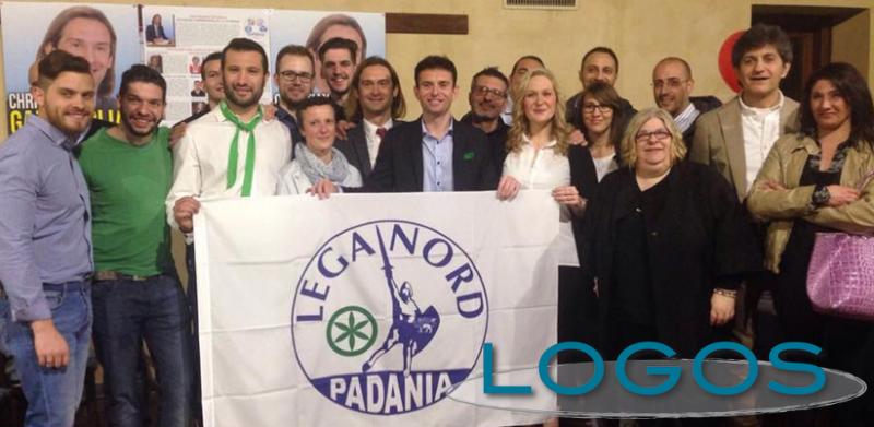 Turbigo - La Lega Nord durante la presentazione della lista a fianco del sindaco Christian Garavaglia