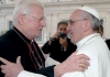 Attualità - Il cardinale Scola con Papa Francesco (Foto internet)