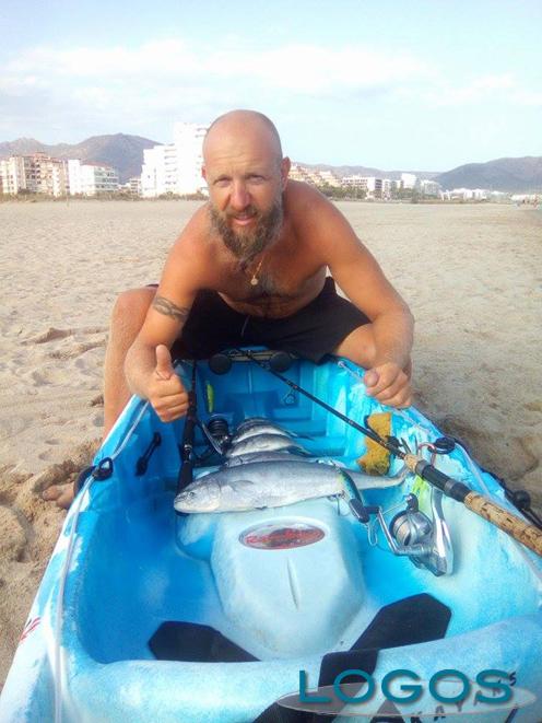 Marcallo con Casone - Luca Sestito con il suo kayak