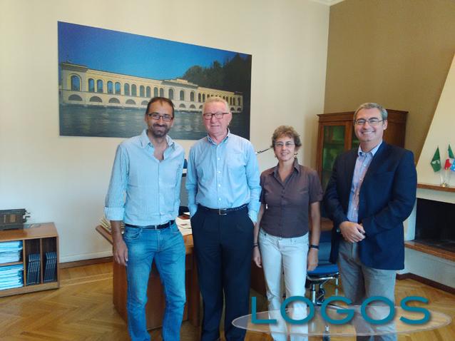 Territorio - Andrea Noé e il presidente del Villoresi, Alessandro Folli Territorio - Andrea Noé e il presidente del Villoresi, Alessandro Folli