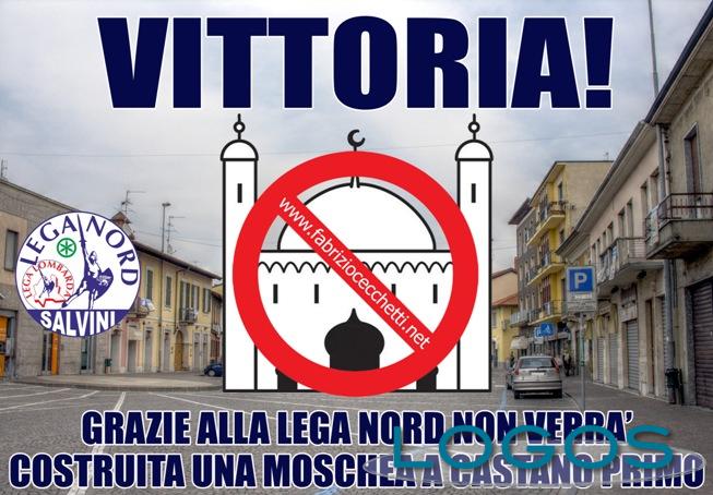Castano Primo - Lega Nord su moschea Castano Primo - Lega Nord su moschea