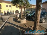 Robecchetto - La piazza Vittorio Emanuele di Malvaglio