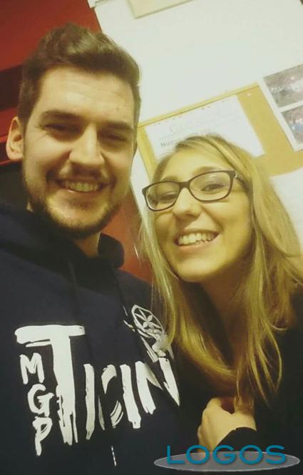 Castano Primo - Laura Aresi con il segretario della Lega Nord di Castano, Daniele Rivolta Castano Primo - Laura Aresi con il segretario della Lega Nord di Castano, Daniele Rivolta