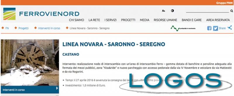 Castano Primo - La comunicazione sul sito internet di FerrovieNord 