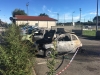 Castelletto - Auto in fiamme la notte del 12 agosto 2017