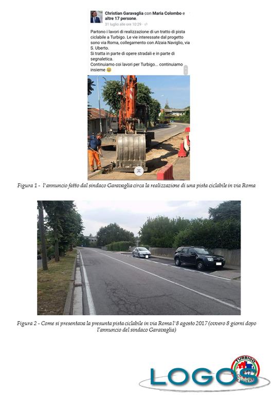 Turbigo - Due immagini del tratto di via Roma Turbigo - Due immagini del tratto di via Roma