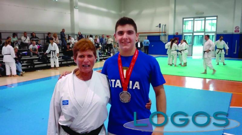 Sport - Riccardo Battioli con il maestro Francesca Adriatico 