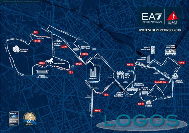 Sport - Il percorso della Milano Marathon 2018 Sport - Il percorso della Milano Marathon 2018