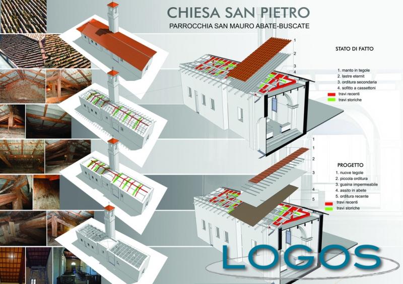 Buscate - Lavori nella chiesetta di San Pietro 