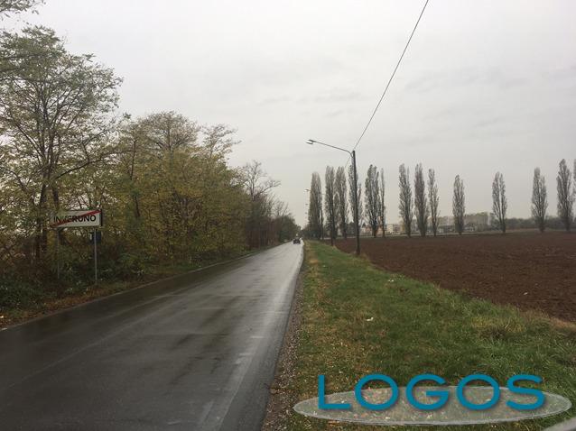 Inveruno / Cuggiono - La pista ciclopedonale verso l'ospedale 