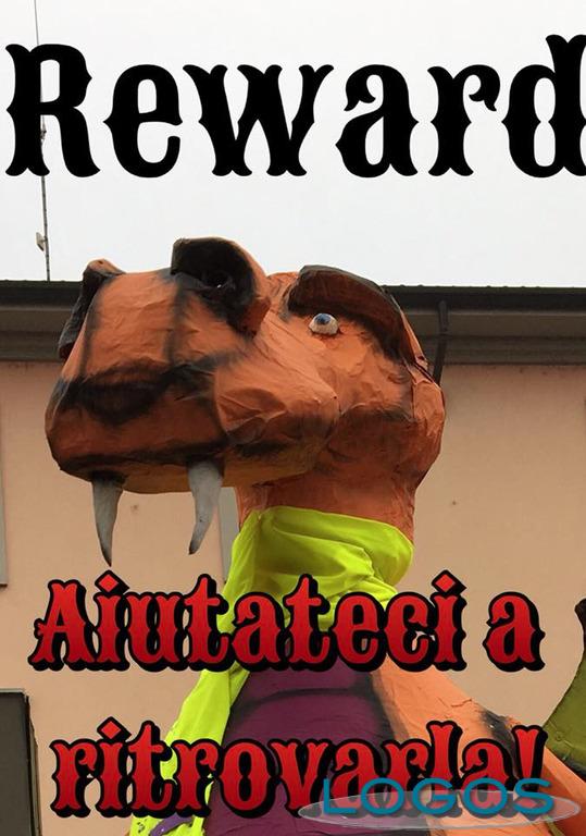 Castano Primo - Sparita la testa del drago del carro di carnevale (Foto facebook)