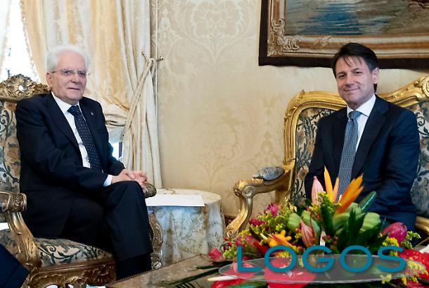 Politica - Il Presidente della Repubblica Mattarella con Conte (Foto internet)