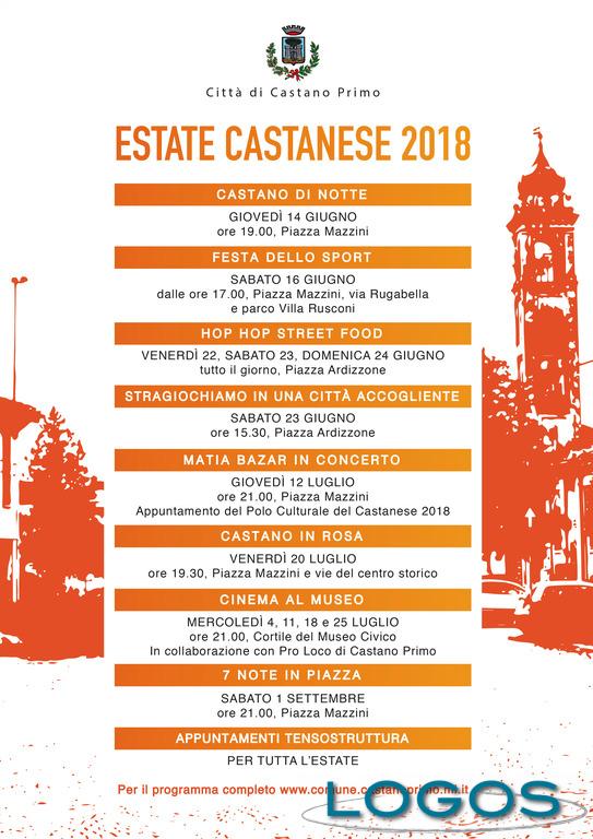 Castano Primo - Estate Castanese 2018: la locandina 