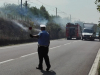 Turbigo - Incendio sulla Statale (Foto facebook)