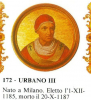 Cuggiono - Papa Urbano III in una storica raffigurazione