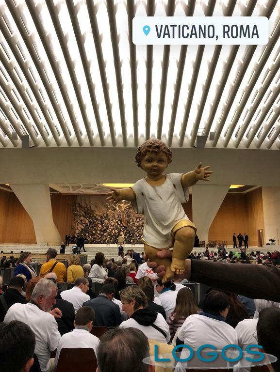 Roma - Il gruppo di Inveruno per la benedizione di Gesù Bambino