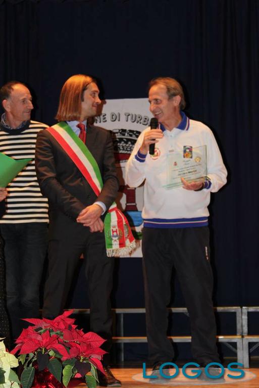 Turbigo - Maurice Gazziero durante la premiazione 